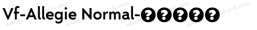 Vf-Allegie Normal字体转换